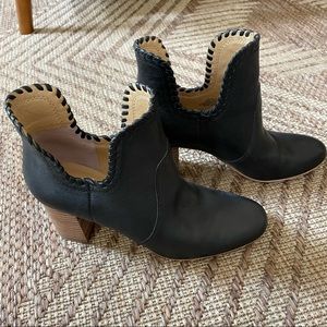 Lucky Brand LK-Sivya Women's Booties Boots Size 8. Black Leather